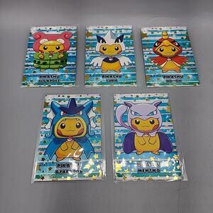 Poncho Pikachu Slowpoke Lugia Ho-Oh Gyrados Mewtwo Card Database Merry Christmas